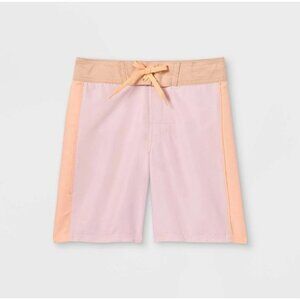 Art Class Boys' Colorblock Swim Trunks - Light Pink 14 Husky